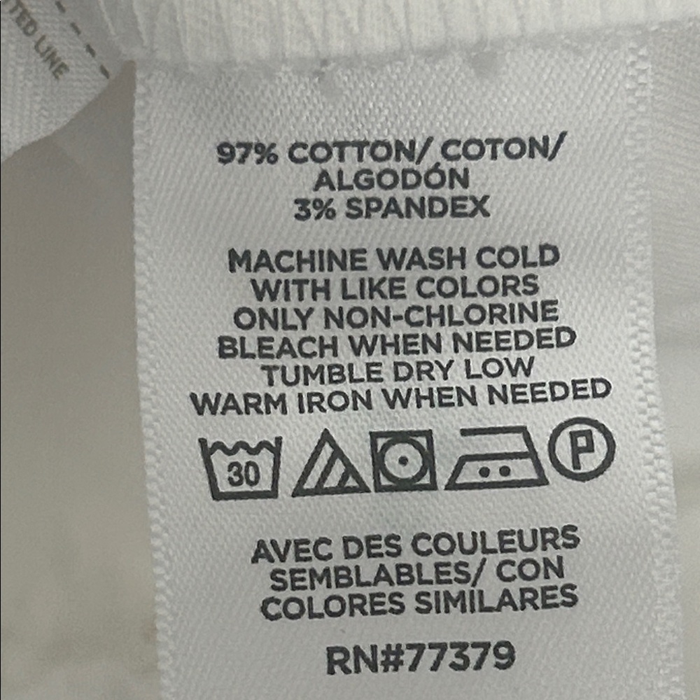 Ann Taylor Petite Cotton Crop Pant / White - Picture 9 of 9